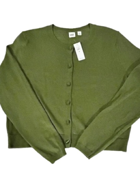 🆕- Cash Soft Olive Green Cardigan. Size: Medium - Picture 2 of 7